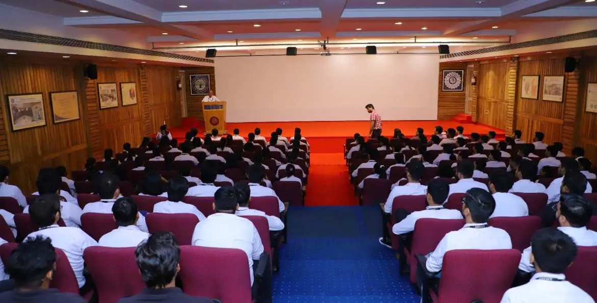 Main auditorium with tiered seating, view toward the stage