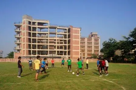 Sports ground beside the hostel block