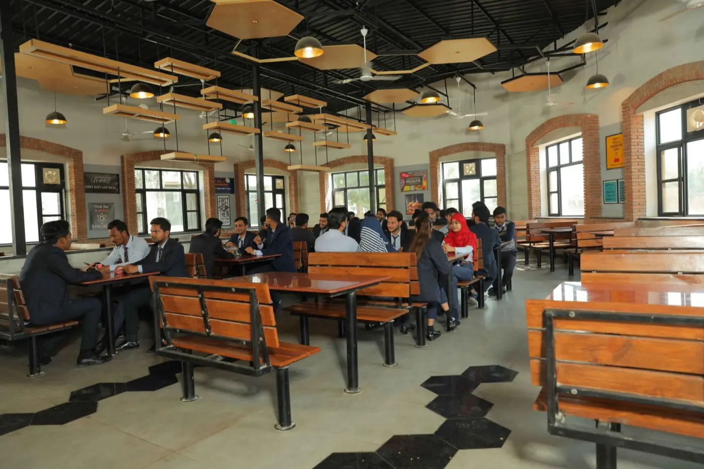 Cafeteria seating area