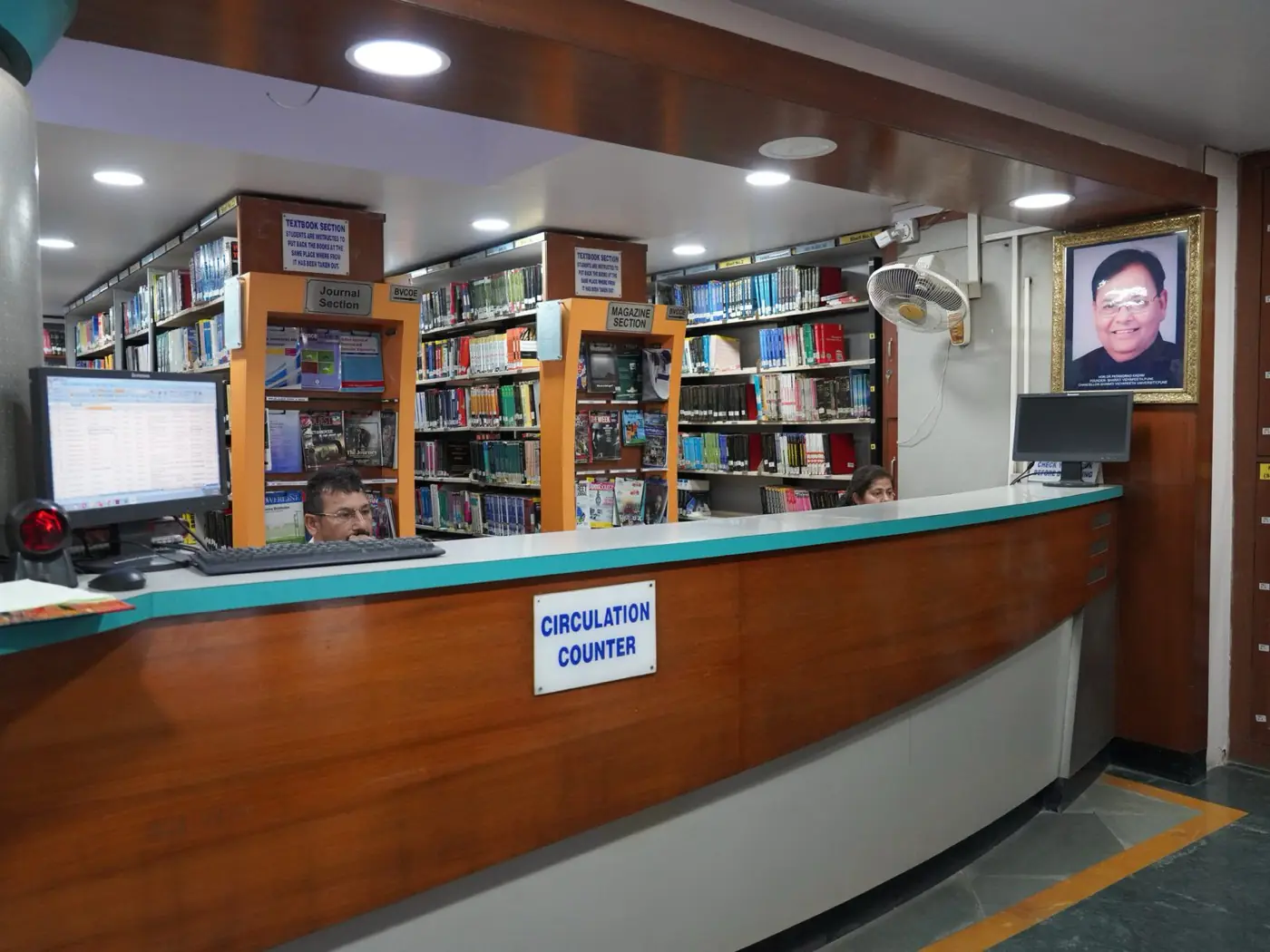Library circulation counter