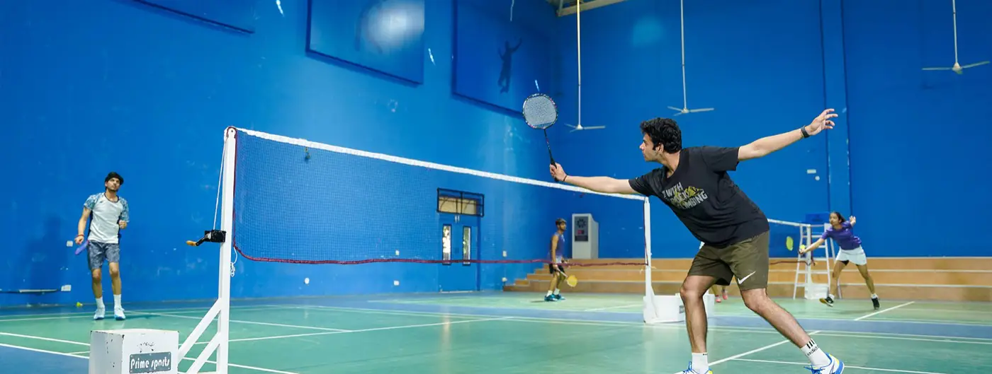 Indoor badminton courts
