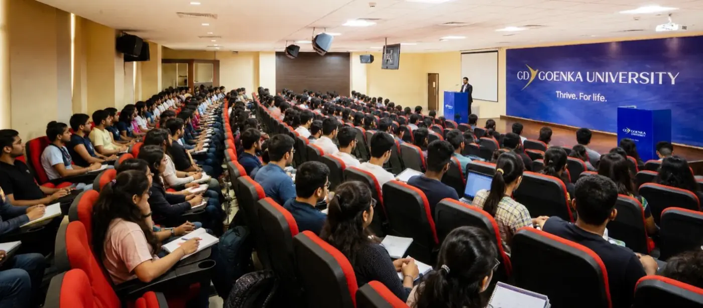 Auditorium with students seated
