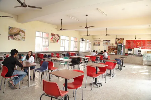 Cafeteria seating area