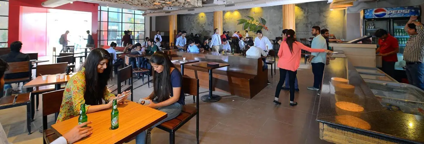 Cafeteria seating area