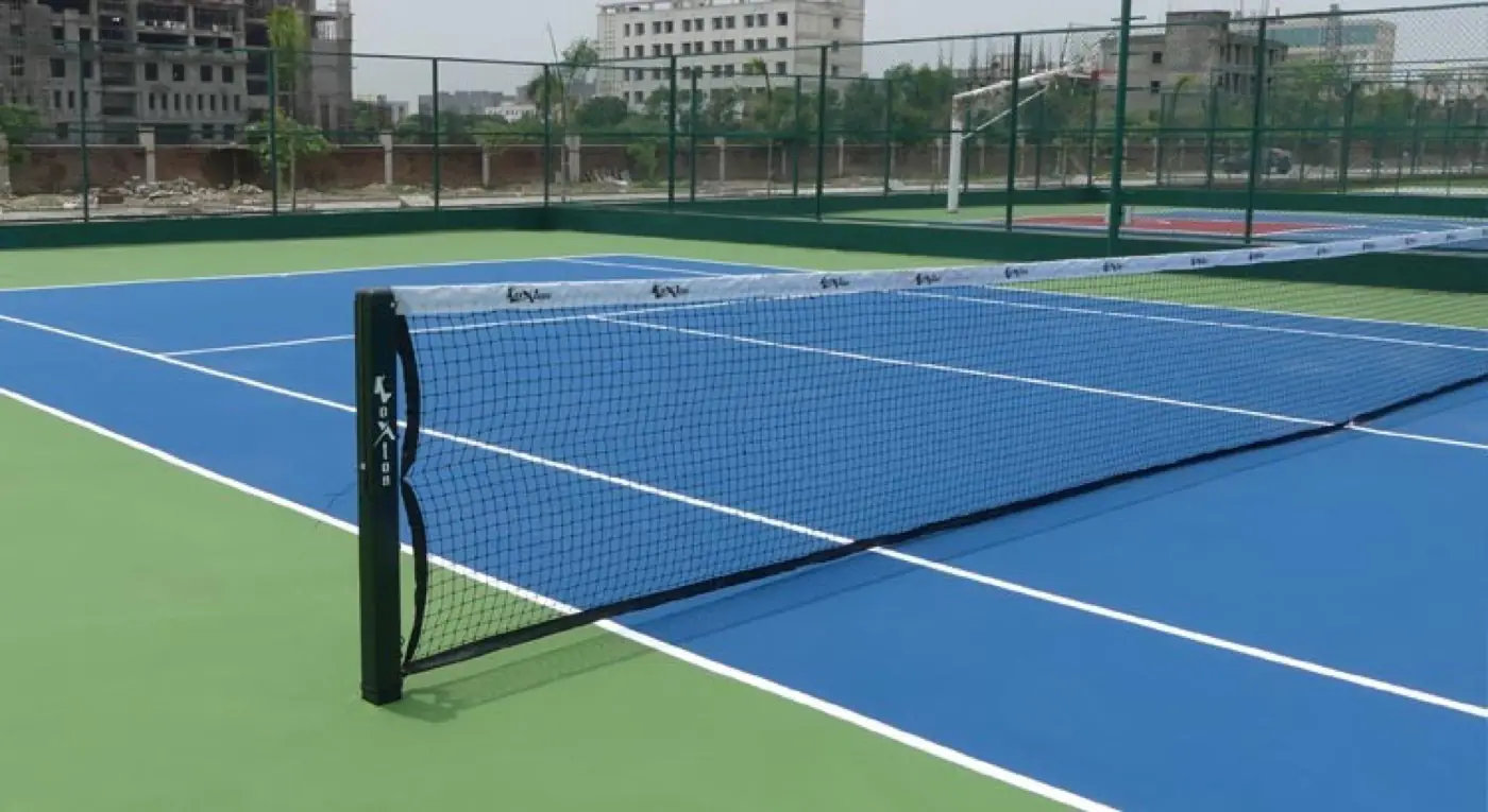 Outdoor tennis court