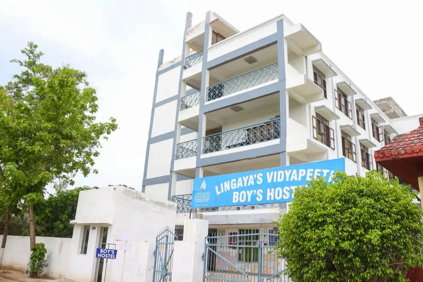 Boys' hostel building, side view