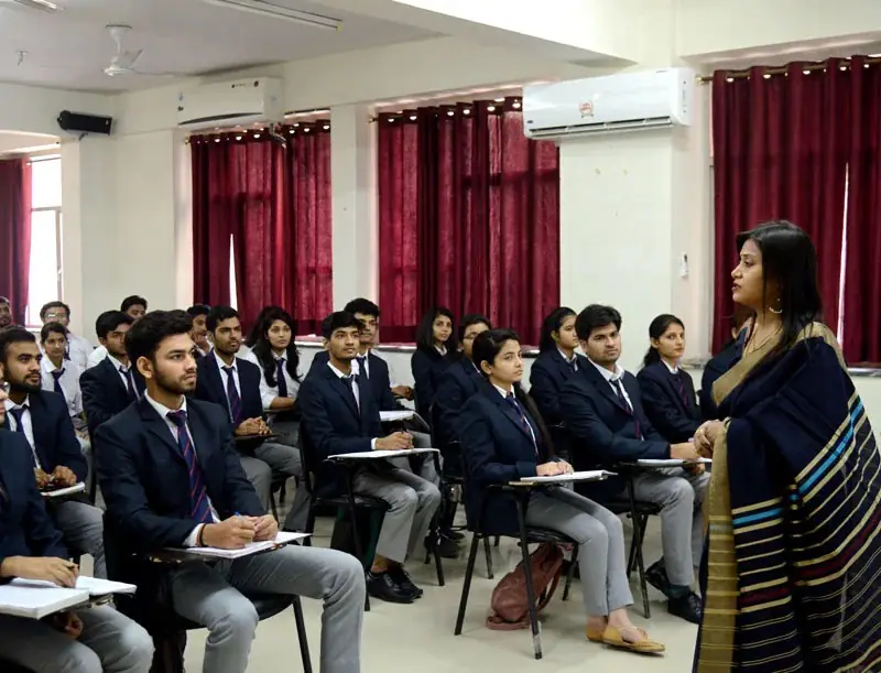 Lecture hall with students in class