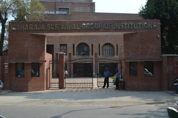 Main entrance gate of the Maharaja Surajmal campus